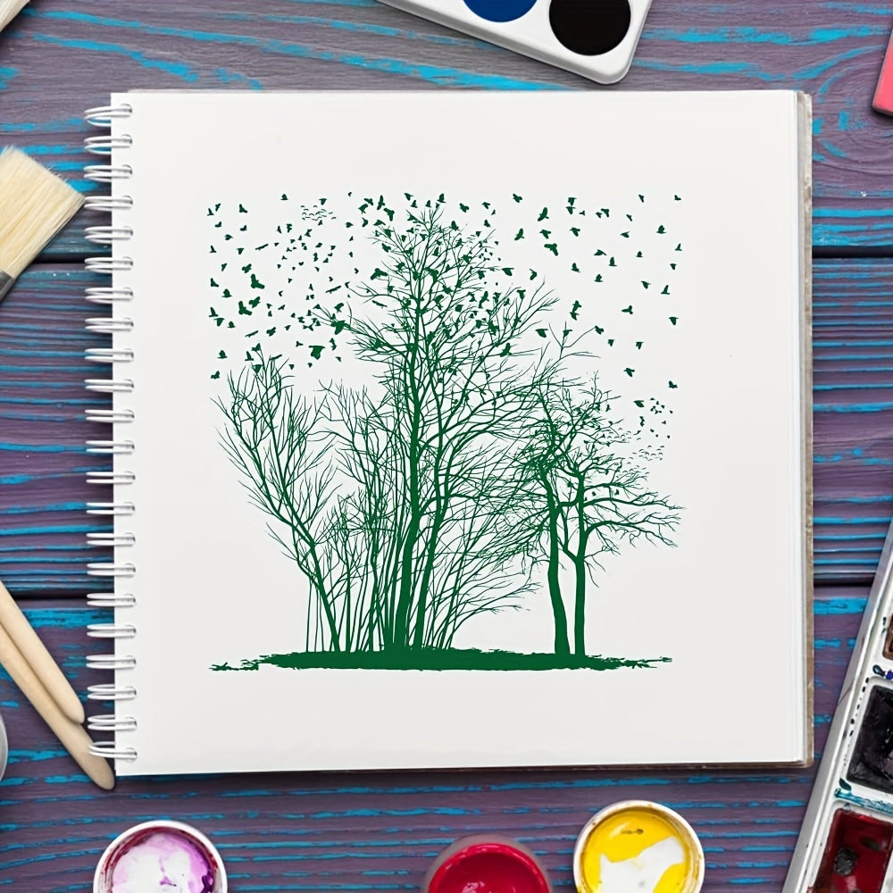 Trees and Birds Clear Stamps for Crafting