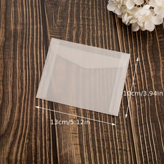 10pcs Sulfuric Acid Paper Transparent Envelope Minimalist Artistic Postcard