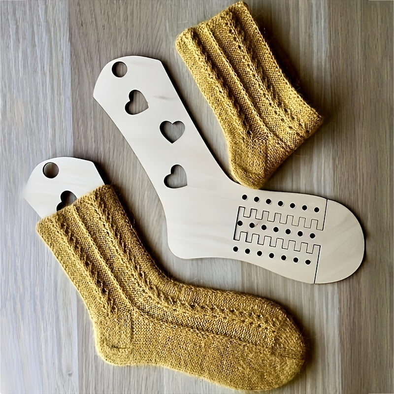 DIY Braided Socks Wooden Model Crochet Hook Set