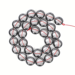 Hematite Round Natural Stone Beads 8-16mm DIY Jewelry Making Bracelet Necklace