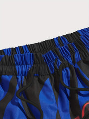 NY Print Casual Summer Pool Beach Shorts Men's Lounge Shorts