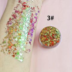 Water Resistant Holographic Glitter Gel Cream Luminizer Medium Coverage