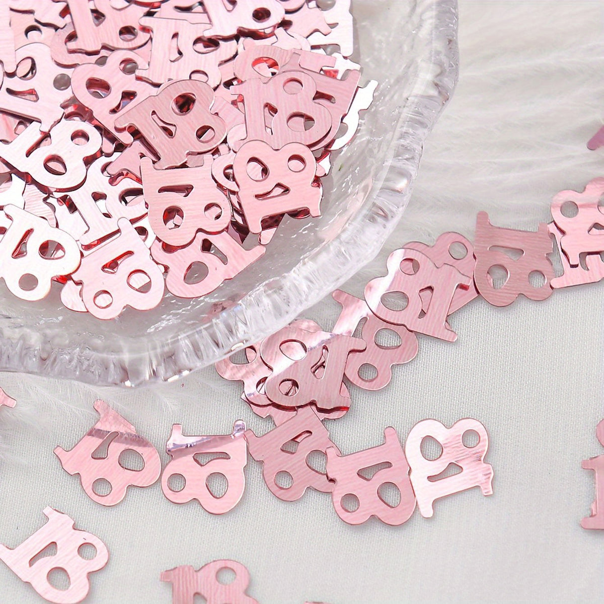 Rose Gold Party Confetti Sprinkles for Decorations