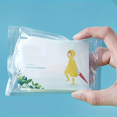 Outdoor Ball Shaped Disposable Raincoat for Hiking