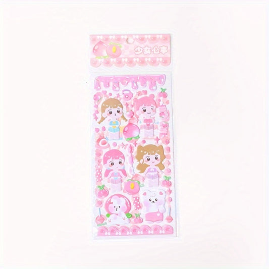 Cartoon 3D Dress Up Foam Stickers