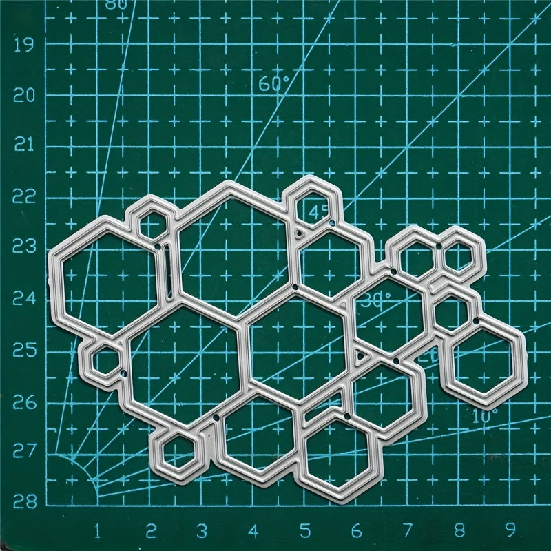 Honeycomb Metal Cutting Die Stencil for DIY Scrapbooking Card Making
