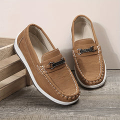 Boys' Slip On Loafer Shoes Lightweight Non Slip Flat Shoes
