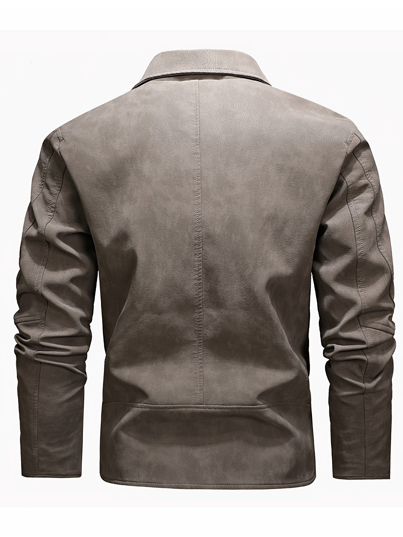 Men's Winter PU Leather Zipper Jacket