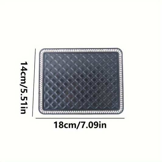 1pc Car Rhinestone Non-slip Mat Phone Keychain DIY Decoration