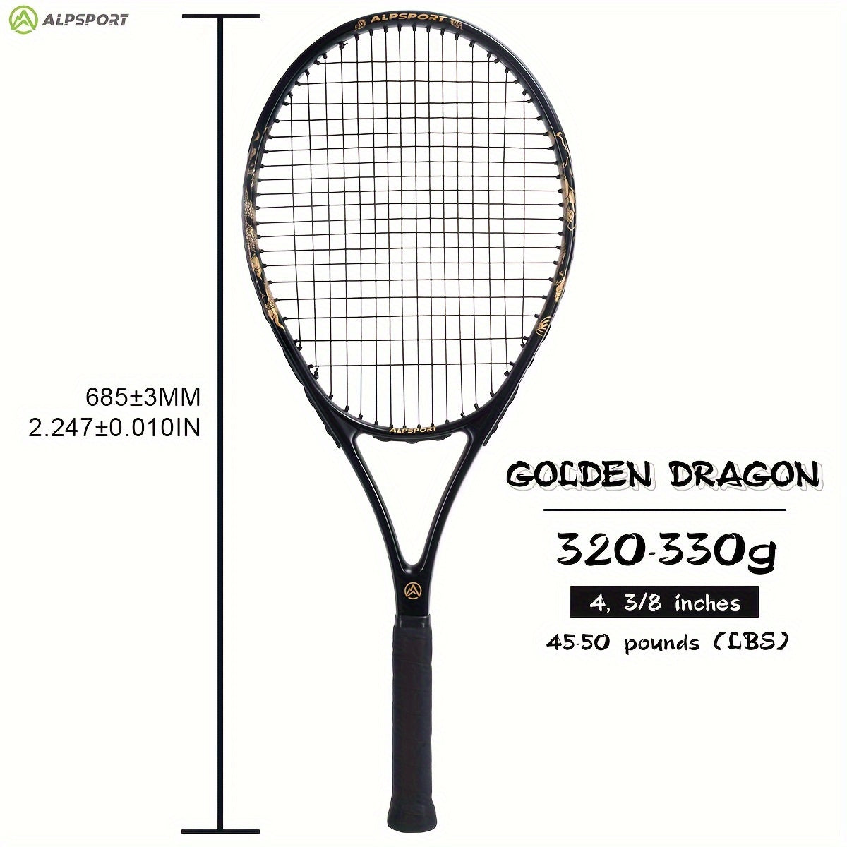 ALP Tennis Training Racket Carbon Fiber 20 41 22 68KG Tennis