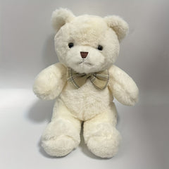 Bowtie Bear Plush Toy 12in Light Brown Halloween Thanksgiving Christmas
