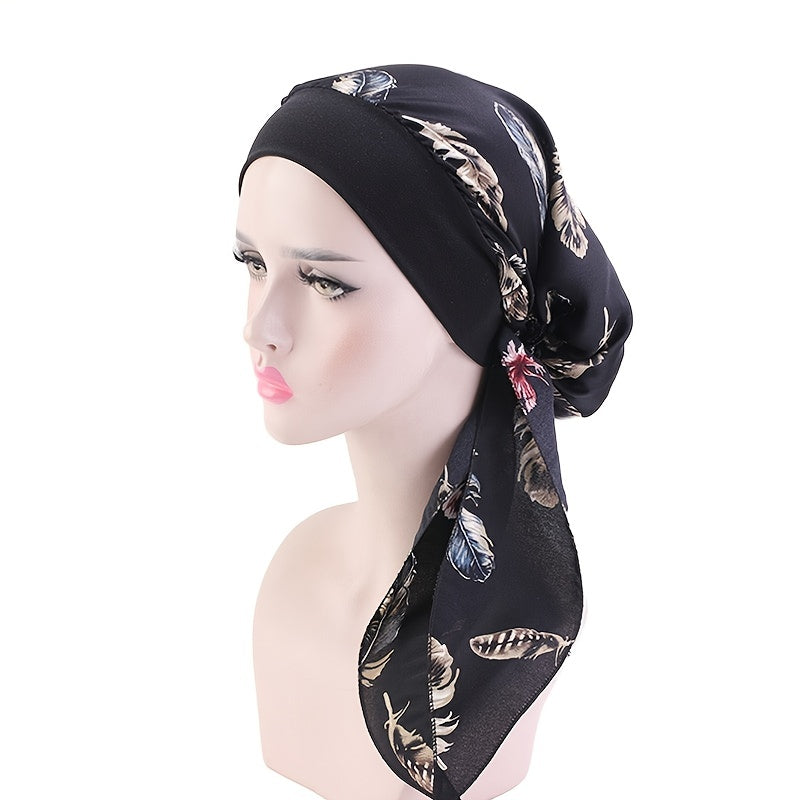 Elastic Headband Braid Hat Head Scarf Tied Head Scarves Slip On Beanies