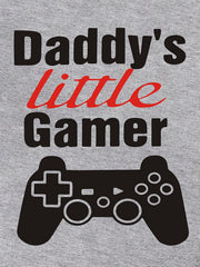 Baby Boys Casual Daddy s Little Gamer Short Sleeve Onesie Clothes