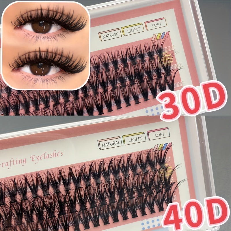 60 Cluster Lashes 30D 40D C Curl Individual DIY Eyelash Extension Mix 12 14 16mm