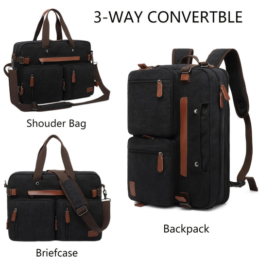 Convertible Laptop Bag 43 94 Cm Messenger Shoulder Backpack Briefcase