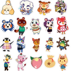 50PCS Cartoon Animal Stickers Waterproof Decorative Water Cup Tablets