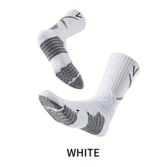 Breathable Antiskid Midcalf Sport Socks for Running Training