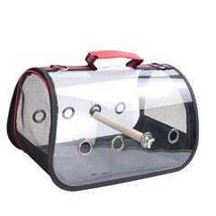 Portable Pet Carrier Parrot Travel Bag With Perch For Small Animals