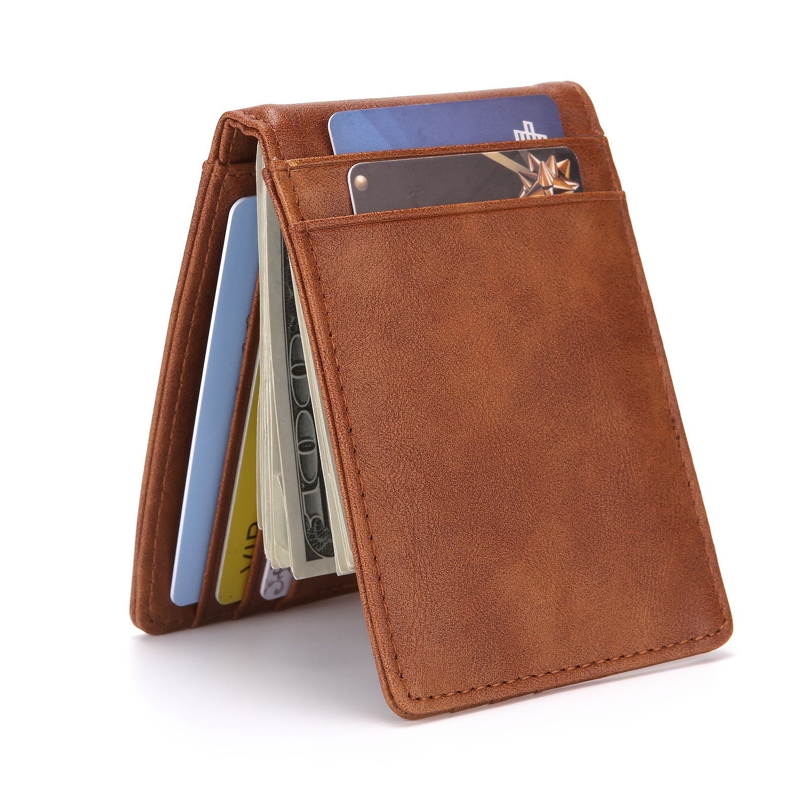 Men's RFID PU Leather Slim Anti-theft Wallet