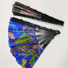 Colorful Cloth Ornament Fan for Women Photography