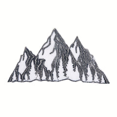 1pc Cartoon Mountain Embroidered Cloth Patch Iron On Patches DIY Sewing