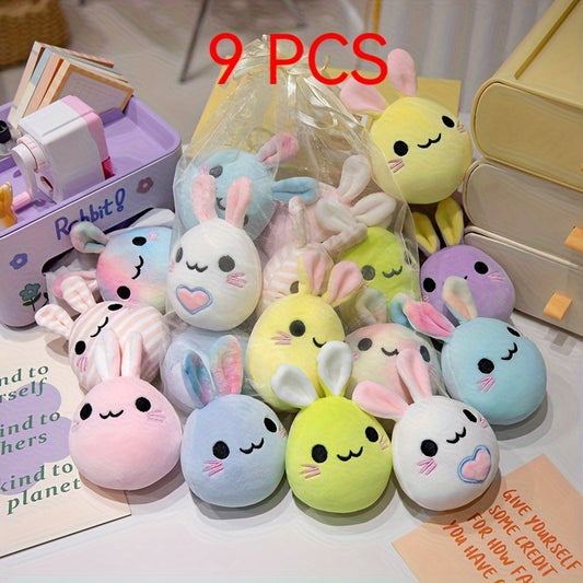 9pcs Single Rabbit Plush Bag Long Eared Bunny Doll Gift