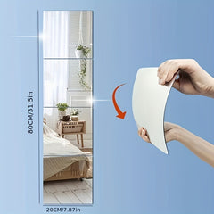 Acrylic Mirror Non Glass Shatterproof Frameless Full Length Wall Mirror