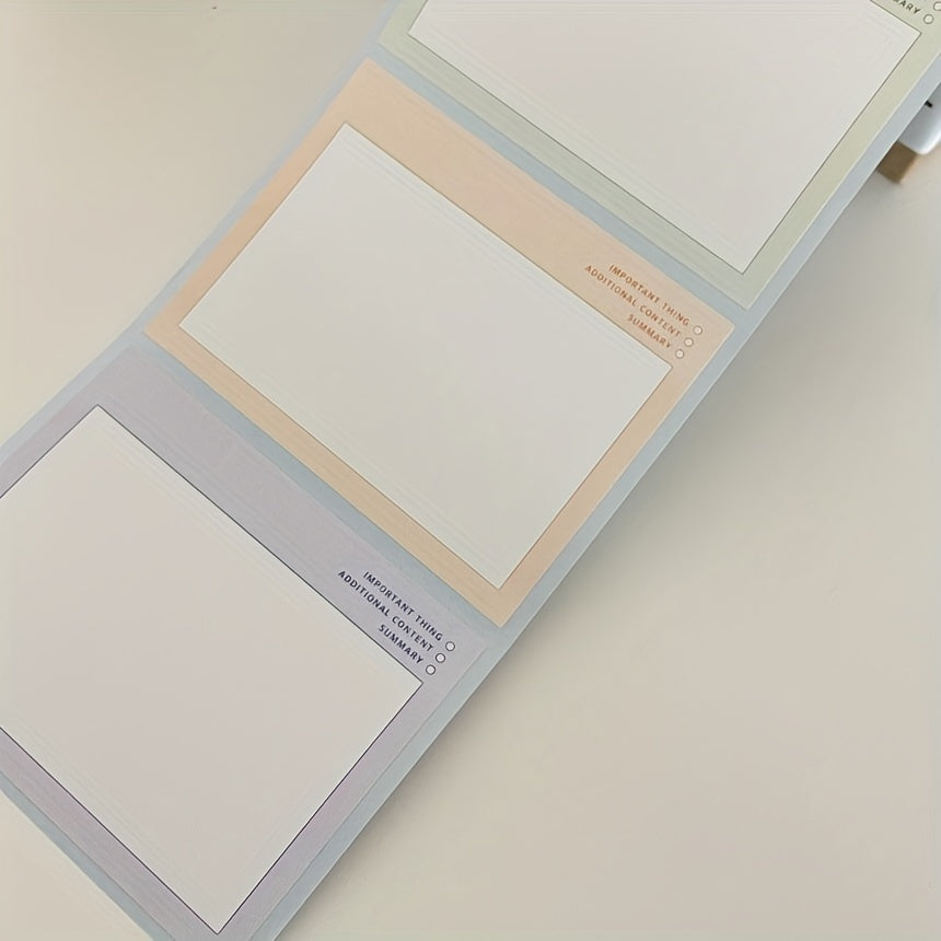 250 Sheets Pull out Line Sticky Notes Self Stick With Lines Paper