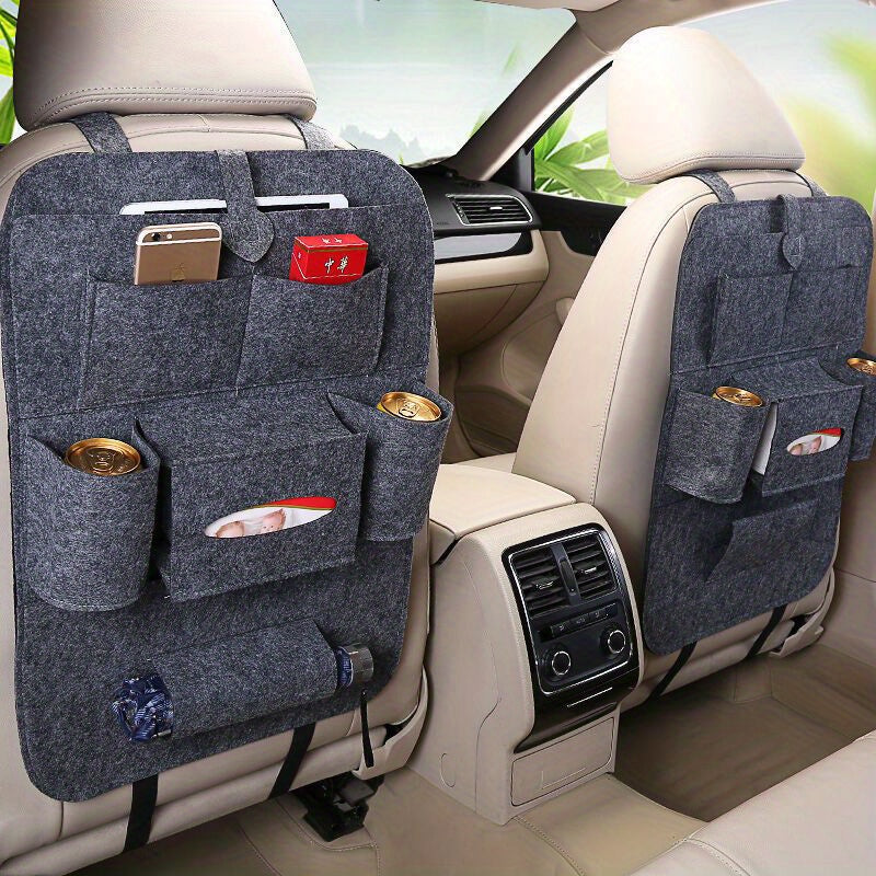 2pcs Car Back Seat Travel Storage Bag for Kids Toys Tissue Umbrella iPad