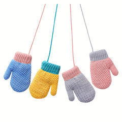 Children's Knitted Gloves Coldproof Mittens