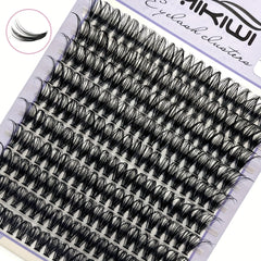 200pcs Mikiwi 40D D Curl Cluster Lashes Soft & Natural False Eyelashes