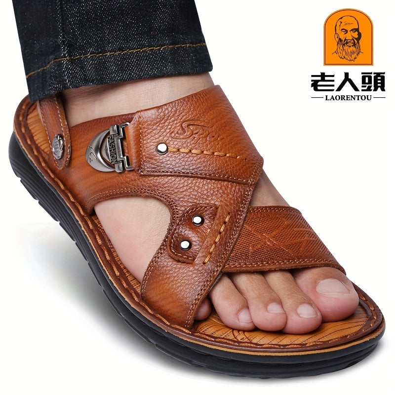 Men's Outdoor Slip On Slide Sandals Summer Outdoor Walking Shoes