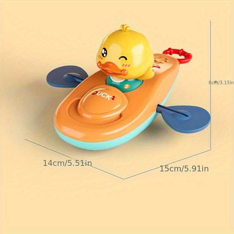 Swimming Ducks Bath Toys Non Toxic Manual Rowing Yellow Duck Designs
