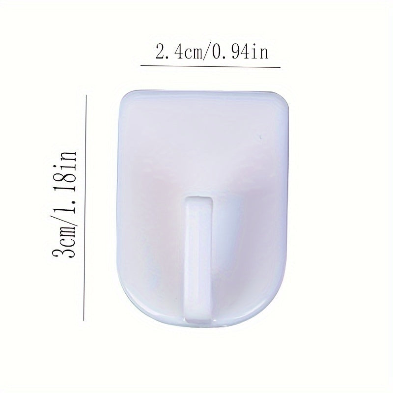 10pcs Adhesive Key Hooks Strong Weighted Mini Hooks