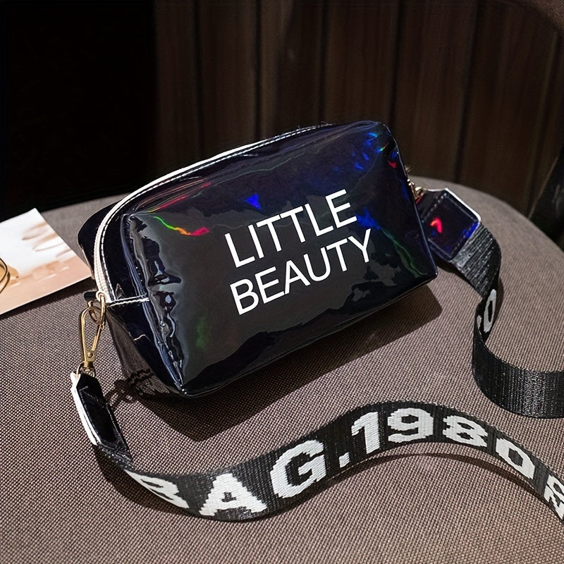 Holographic Laser Crossbody Bag Mini Square Purse