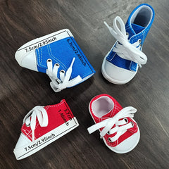 2pcs Handcrafted Canvas Doll Shoes for American Dolls