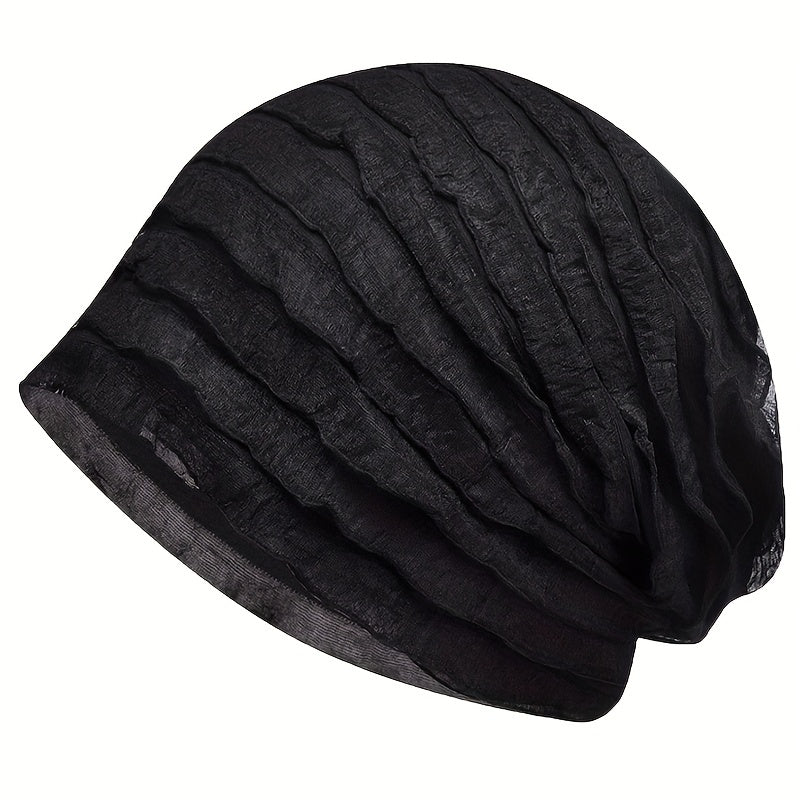 Breathable Beanie Cap Lightweight Slouchy Hat Elastic Skull Cap Chemo Hats