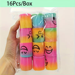 Fun Rainbow Coils Stackable Toy Set for Kids Party Carnival