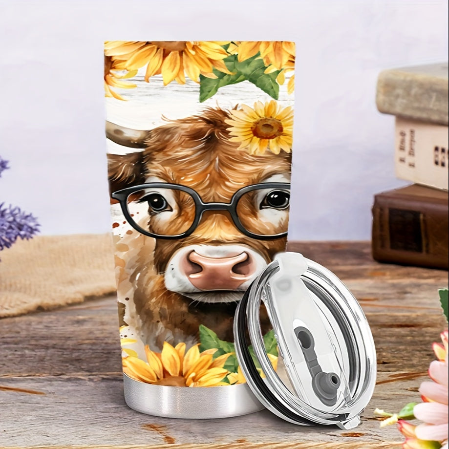 20oz Stainless Steel Insulated Tumbler - Keeps Beverages Cold and Hot