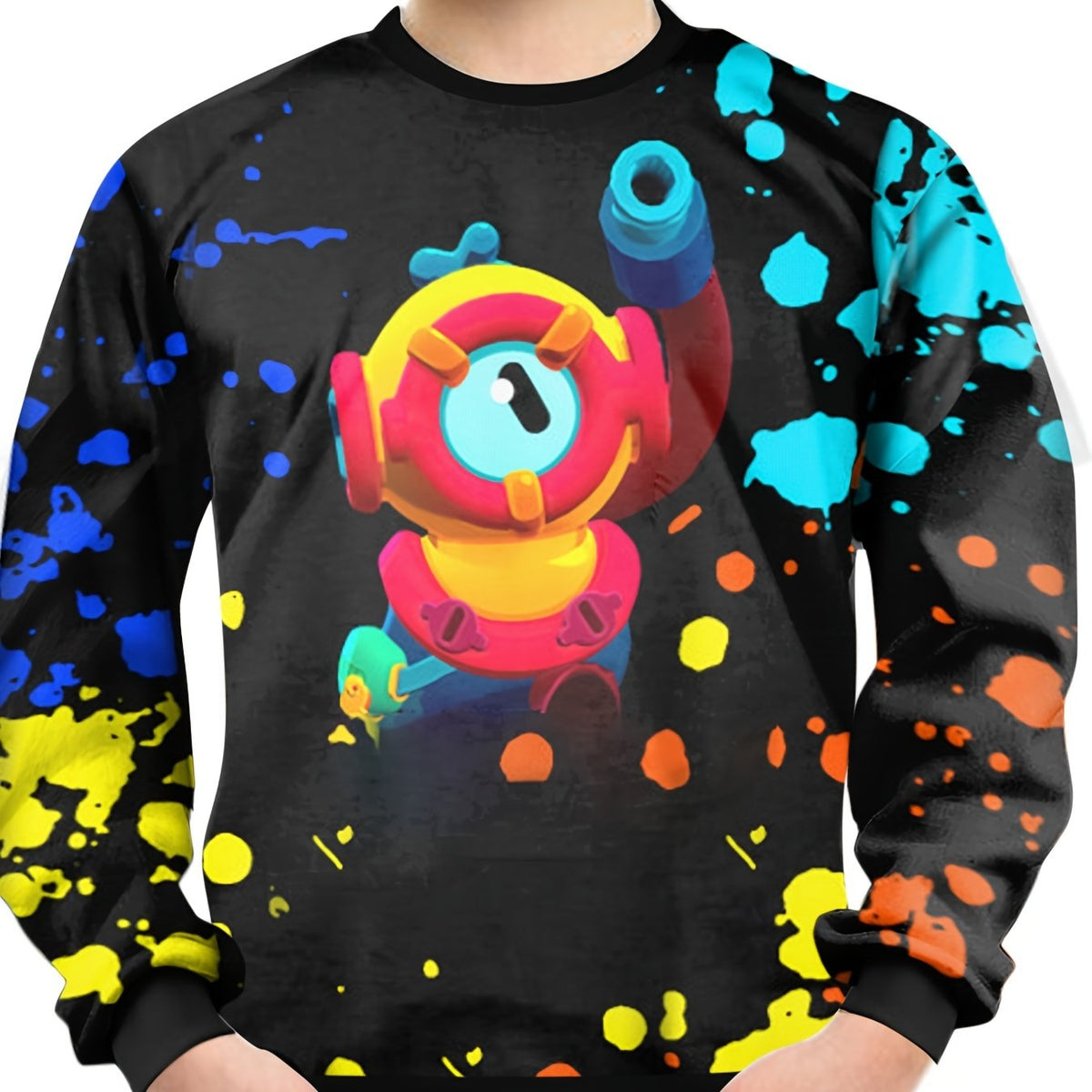 Teens Colorful Dotted 3D Print Sweatshirt Kids Casual Street Wear Clothes