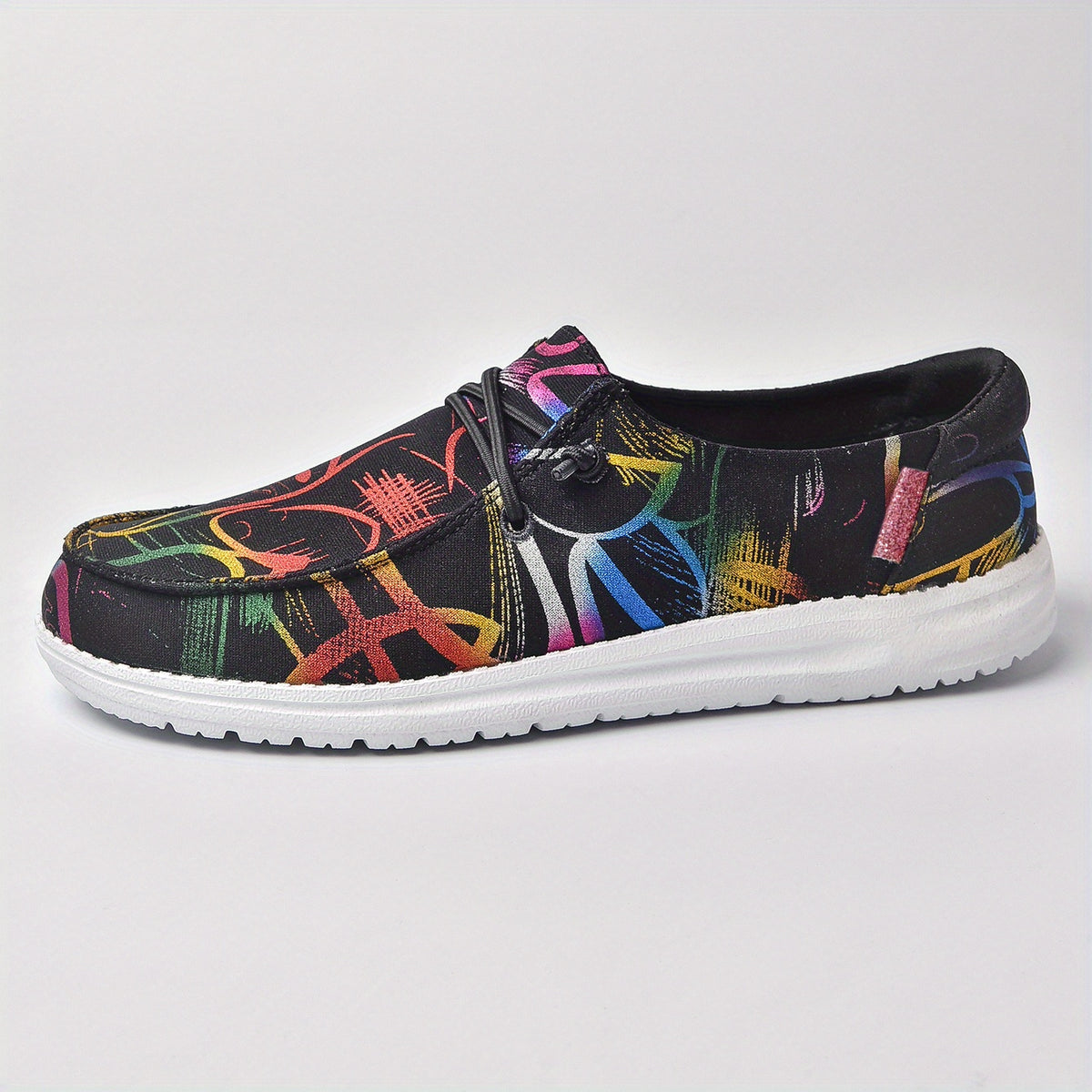 Women's Colorful Canvas Slip-On Loafers Lightweight Walking Shoes