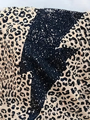 Women's Plus Leopard & Flash Tee & Shorts Set