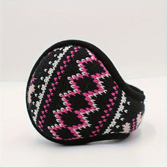 Festive Holiday Earmuffs Snowflake & Star Patterns