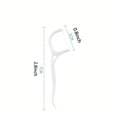 100 Dental Floss Sticks Clean Teeth Easily & Quickly High Tension Bag