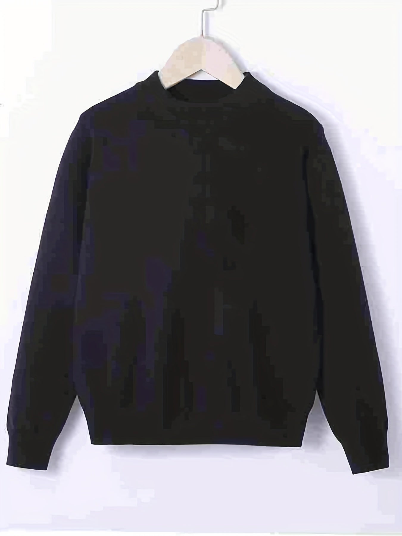 Men's Casual Knitted Sweater Crew Neck Pullover for Fall Winter