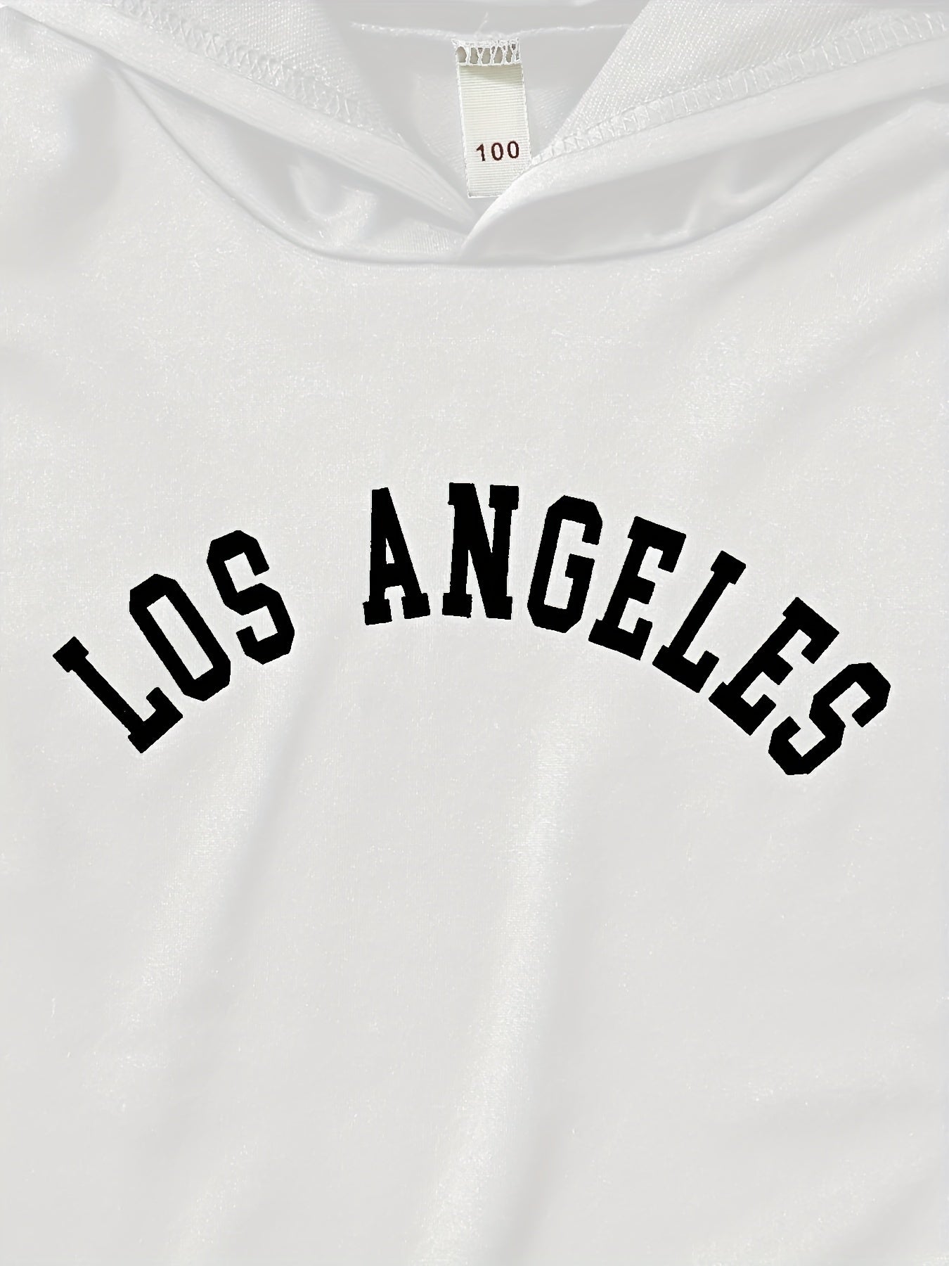LA Boy's Hoodie & Cargo Pants Set Street Style Outfit