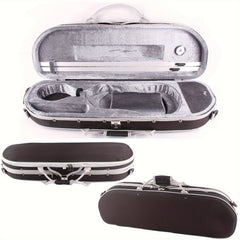 4/4 Violin Case Bag Box High Storage Flannel Built-in Hygrometer