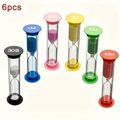Colorful Sand Timers 30 Sec-10 Min No Batteries Suitable Home Party Study Game