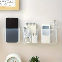 Adhesive Wall Storage Box Small Clear Organizer