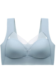 Seamless Mesh Stitching Sports Bra Push Up Tank Bra